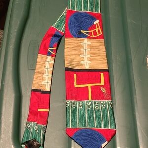 Colorful Football Theme Tie